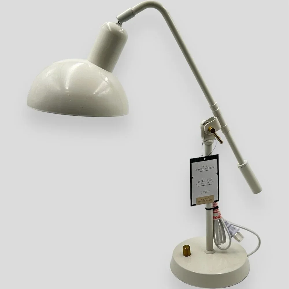 Cantilever Task Table Lamp‎ White Dimmable - Threshold Studio McGee 2023